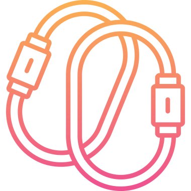 Kulaklık. Web simgesi basit illüstrasyon