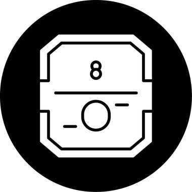 Bir gaz simgesinin vektör illüstrasyonu