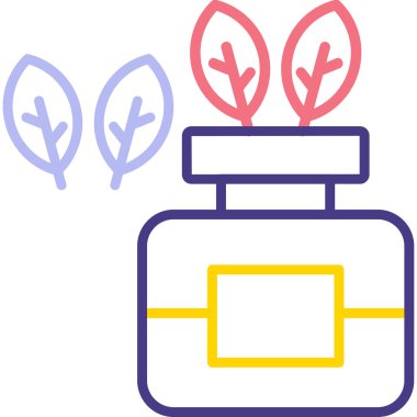 Bir bitkinin vektör illüstrasyonu