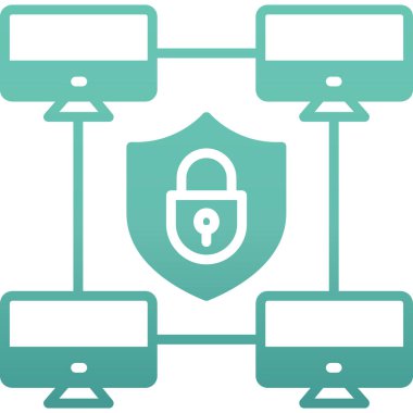 Güvenlik sistemi. Basit simge