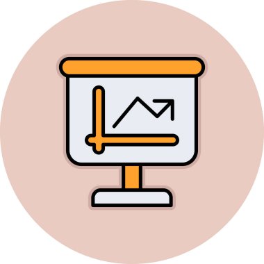 Seo simgesi renkli ikonun vektör illüstrasyonu