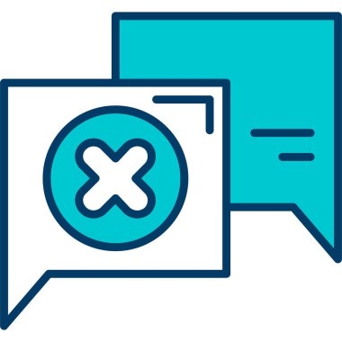 Simge vektör illüstrasyonunu iptal et