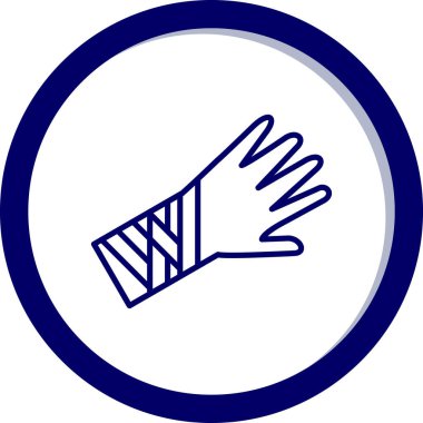 İşaretli bir çift elin vektör çizimi