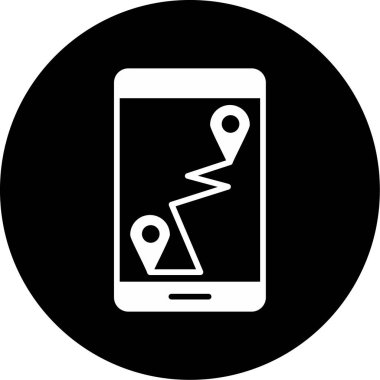 konumu simgesi harita, illüstrasyon vektör