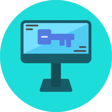 Dizüstü bilgisayar simgesi vektör çizimi