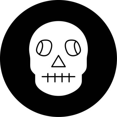 Kurukafa simgesi vektör illüstrasyonu