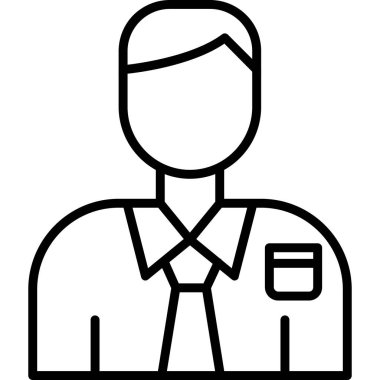 avatar erkek simgesi ana hatları biçiminde