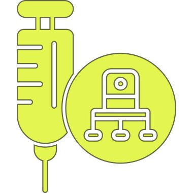 Tıbbi işaretin basit vektör simgesi