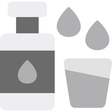 Parfüm şişesi. Basit illüstrasyon