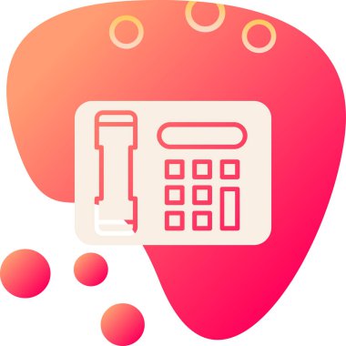 hesap makinesi simgesi vektör illüstrasyonu