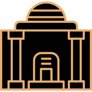 bina simgesi, vektör illüstrasyonu