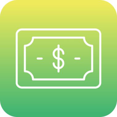 Dolar Simgesi Soyut Arkaplanda İzole Edildi