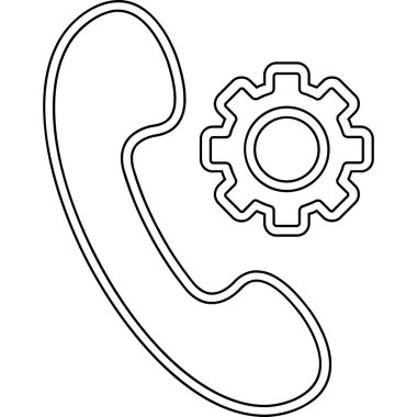 Telefon et. Web simgesi basit tasarım