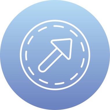 Pusula. Web simgesi basit illüstrasyon