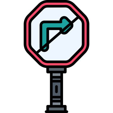 Trafik ışığı simgesi. Web için trafik vektör simgelerinin özet çizimi