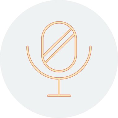 mic vektör simgesi modern basit illüstrasyon tasarımı