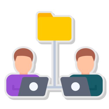 ağ paylaşımı. Basit resimleme