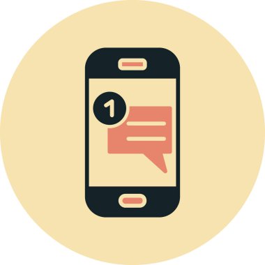 ileti simgesi, vektör illüstrasyonu.