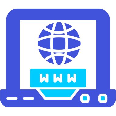 İnternet web simgesi basit tasarım