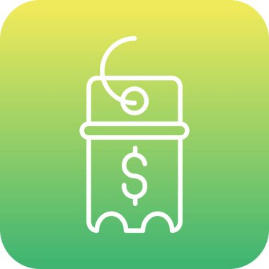 Dolar simgesi vektör illüstrasyonu