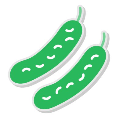 salatalık vektör resimleme