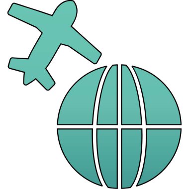 Küresel simge vektör illüstrasyonu