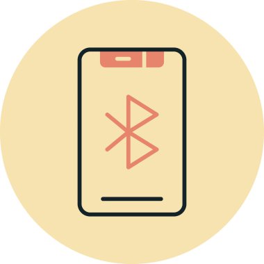 Cep telefonu. Web simgesi basit illüstrasyon