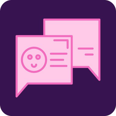 Konuş. Web simgesi basit illüstrasyon