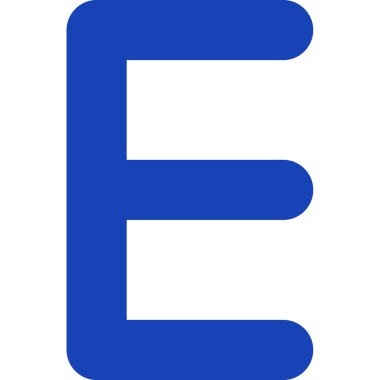 Bir harfin vektör illüstrasyonu