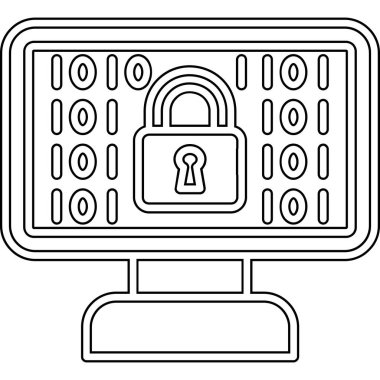 ikon vektör illüstrasyonunu kilitle