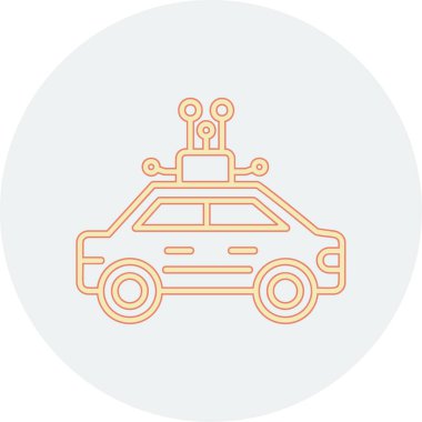 araba vektör simgesi modern basit illüstrasyon