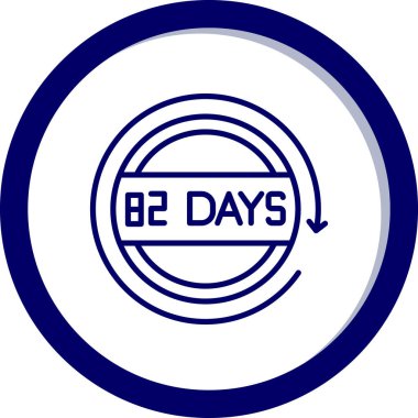 27 günlük işaret, vektör illüstrasyonu