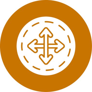 Modern bir simge tasarımının vektör illüstrasyonu