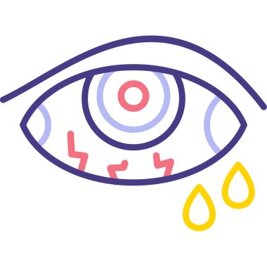 Göz simgesi vektör illüstrasyonu