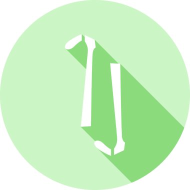 çapraz papyon simgesi düz stil