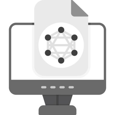 şebeke. Web simgesi basit illüstrasyon