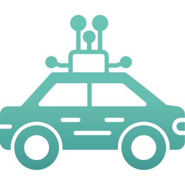 - Araba. Web simgesi basit illüstrasyon