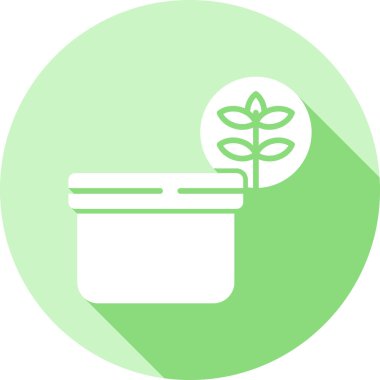 vector illustration of a flower pot