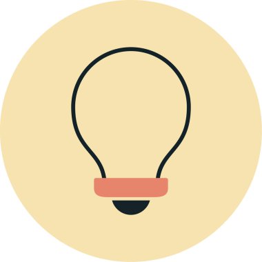 ampul simgesi vektör illüstrasyon tasarımı