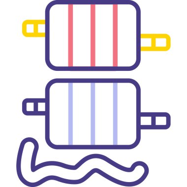 Fişi modern simge, vektör illüstrasyonu