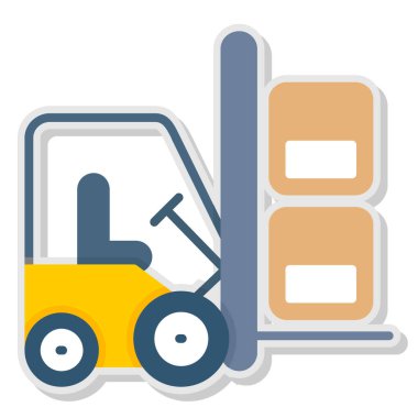 araba dağıtım simgesi - taslak biçimi