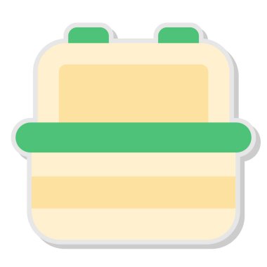 Beslenme Kutusu web simgesi, vektör illüstrasyonu