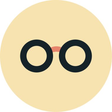 gözlük renkli vektör simgesi