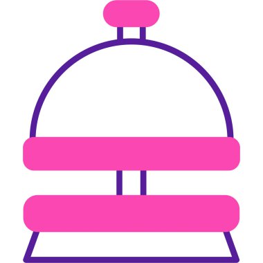 Yemek. Web simgesi basit illüstrasyon