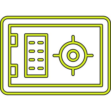 vektör lcd simgesi illüstrasyonu