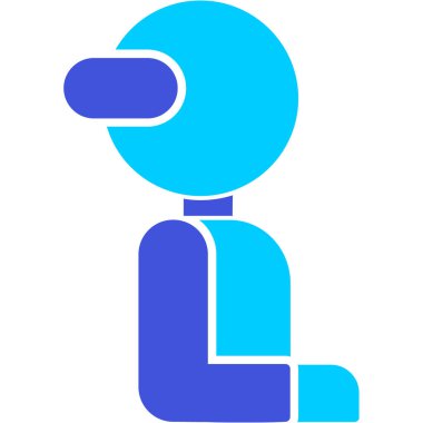 Adamım. Web simgesi basit illüstrasyon