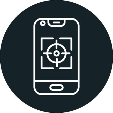 Akıllı telefon. Web simgesi basit tasarım