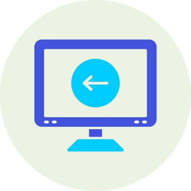 Önceki ağ simgesi, vektör illüstrasyonu