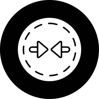 Moda biçimi izole edilmiş arkaplanda ses oynatıcı simgesi