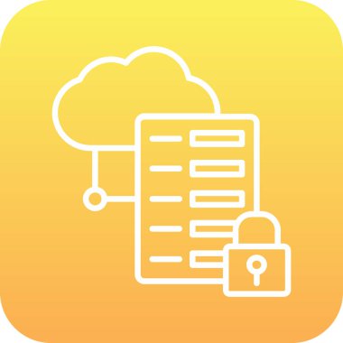 Kolayca düzenleyebilen ve düzenleyebilen Veri Depolama Vektörü simgesi